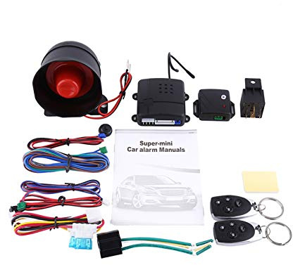 Alarme antivol pour véhicule Automobile, système d'alarme de sécurité d'entrée sans clé, 2 télécommandes adaptées aux Voitures universelles