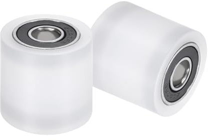 QUARKZMAN 2 Stk Nylon Rollen mit Lager, 10x35x35mm (ID.xOD.xL) | Möbelrollen, Transportrollen, Hubwagen Räder, Ersatzrolle mit 6000RS Kugellager