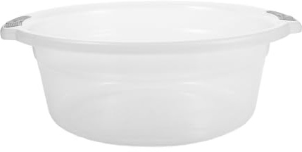COLLBATH Bassine à Pieds Transparente Grosse Taille avec Poignées Doubles Bac à Bain de Pieds Multifonction en Plastique Lavage des Mains et Lessive Usage Domestique et Bébé