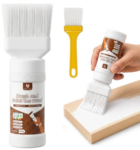 JOYHAVEN Pintura para muebles, color blanco, 180 g, mate para muebles a base de agua, listo para usar con herramientas para trabajar sillas, mesas, tocadores, interiores y exteriores