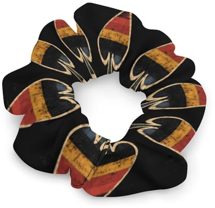 Vintage Aces Spades Cute Satin Scrunchies for Women Soft Thick Hair Bands Scrunchies Elastic Ponytail Holders