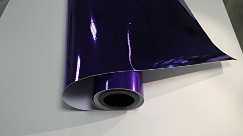 Könighaus (13,48€/m2) Chrome Lila Folie 200 x 152 cm blasenfrei mit Anleitung (Autofolie)