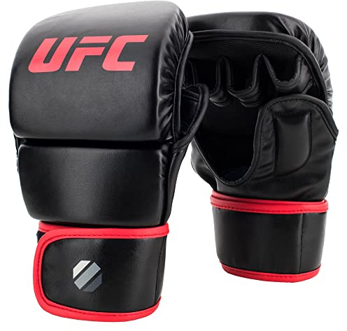 UFC MMA 8oz Sparring Gloves, Color- Black, Size- S/M