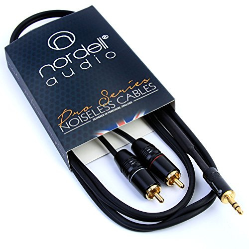 3.5mm Stereo Mini TRS Jack to RCA Phono Lead Audio Cable 1.5m 5ft