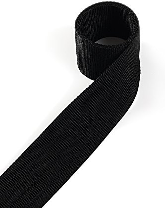 1buy3 Gurtband aus Polypropylen 20mm breit, 4 Meter lang, Farbe:25 - Schwarz | Grundpreis pro Meter = € 1,17