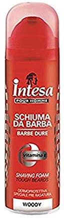 Intesa Schiuma da Barba Woody Rasierschaum mit Vitamin E Hautschutz 300 ml