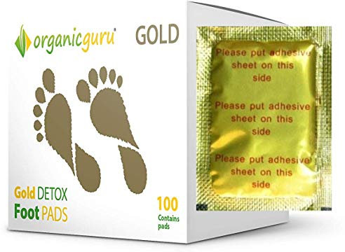 OrganicGuru GOLD Detox Foot Pads - 100 Patches = 50 Day Supply 100% Pure & Natural Ingredients