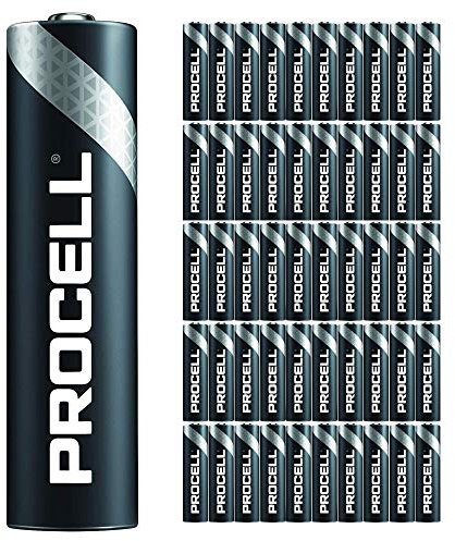 50 Pack - Duracell Procell AAA Batteries | 1.5V Industrial Power Alkaline Battery | Home or Office Use | Car Air Freshener Promo Pack | Reliable Long Lasting Power