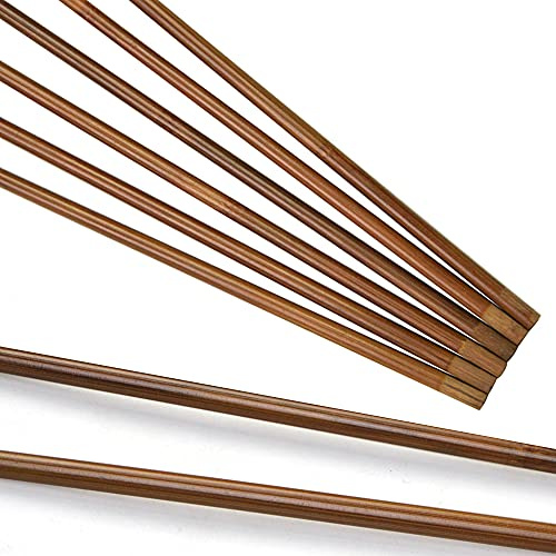 ZZYB Bogenschießen Bambus Pfeilschaft 83cm Traditionelle Bogenfeile aus Bambus für DIY 7mm/8mm Pfeilschaft Jagdpfeile Zubehör (20 Stück, OD:8mm)