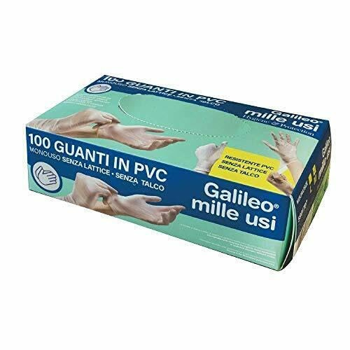 HITOPSELLER® 100 Guanti in PVC vinile Galileo monouso usa e getta senza polveri Taglia L e M (Taglia M)
