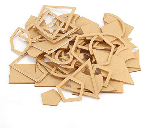 54 Stück/Set Acryl Schablonen Vorlage, Handgemachte Gemischte Quilt Vorlagen Patchwork Quilter Transparente Acryl Schablone DIY Werkzeug, Bastel Quilten und Patchwork Vorlagen