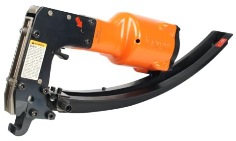 Kamsin M66S Pneumatic Clinch Clip Gun, Clinching Clipper Gun with Hanger, Light-Weight, Composite Plastic Magazine, Air Power Fencing Stapler for for Mattress Spring, Wire Cages, Sofa, Car Seat