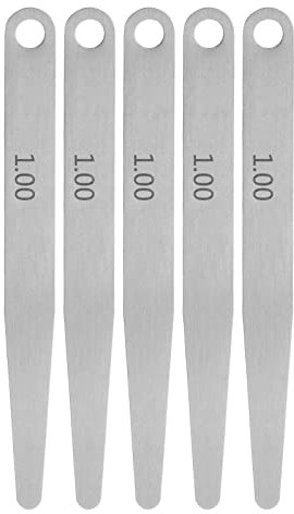 QUARKZMAN 5pz Sensore Calibro 1.0mm Spessore Calibro 65MN Acciaio Metrico Divario Misurazione Strumento Singola Lama