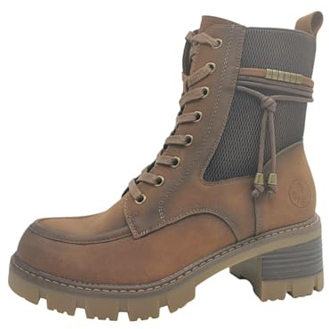 Rieker Femme 92032 Bottes à Lacets, Marron, 39 EU