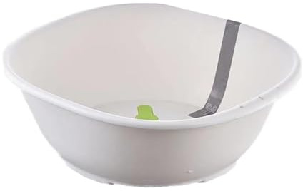 Sitz-Badewanne, Sitzbadewanne für Hämorrhoiden, Sitzbad-Set für Damen und Herren, breitere Sitzfläche, tiefere Schüssel (weiß, ohne Beine)