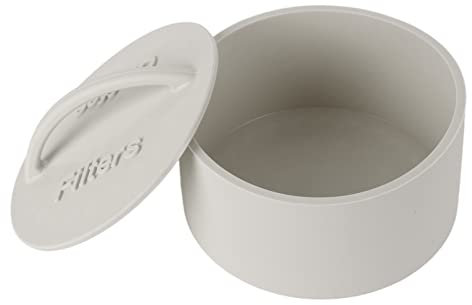 EMUKOEP Support de rangement pour filtre à café rond en silicone léger anti-poussière pour café domestique (gris)