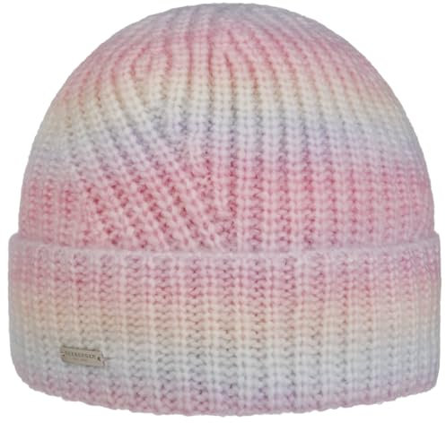 Seeberger Vellavia Multicolor Beanie Mütze Damen Rose One Size, Rose, 7-7 1/2