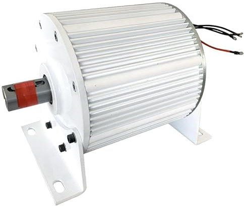 KX-ENERGIE 2000W 48V AC Magnetgenerator 3 Phasen 500RPM Getriebelloser Permanentmagnet Generator mit Sockel Lichtmaschine 2KW Windturbinengenerator