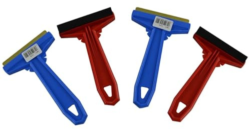 Eisschaber Sparpack ? 4X Original Murska Eiskratzer aus Finnland, 90 mm Messingklinge, Gummiabzugslippe