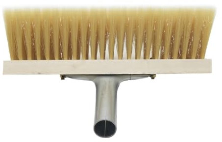 QAUUCP Balai Exterieur Brosse de Lavage de Voiture en Poils synthétiques, Brosse de Nettoyage montable avec poignée et Brosse de Nettoyage for Panneaux(Wooden 25cm)