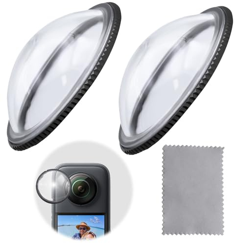 WYYFXY® 2 Stück Premium Linsenschutz für Insta 360 x4, Drehbar Objektivschutz Hohe Transparenz Objektiv Schutzsystem Insta360 X4 Zubehör