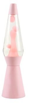 I-TOTAL® - Lampada Lava, Effetto Bolle, Lava Lamp Colorata (Rosa pastel)