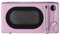 Wintem Microonde 17 Litri – Forno Microonde Vintage Rosa con 7 Programmi, Timer e Piatto Girevole | Microonde Piccolo per Cucina Retrò