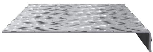 Juroupi Scalini in Alluminio 10 pz Antiscivolo 60x18 cm-4104233