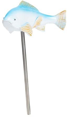 Toyvian Statue de Poisson en Résine, Décoration de Jardin Cour, Résistante à L’Usure, pour Maison et Extérieur, Style Élégant
