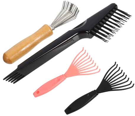 OSOLADY 1 Juego Herramientas de Limpieza para Cepillos Rastrillo y Cepillo Limpiador para Casa y Salón Ligero y Práctico para Mantener