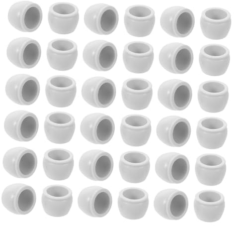 HAPINARY 50pcs Miniature Small Succulent Pots for Crafts with Realistic Details White Plastic Flower Pots for Dollhouse Decoration and DIY Craft Projects Versatile Design