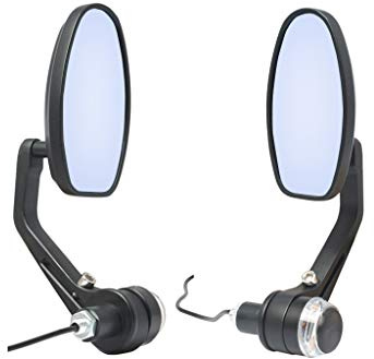 BOYANDM Integriertes Seitenrückblick, Motorrad-Zubehör, Motorrad, LED, Blinker, Lenkerende