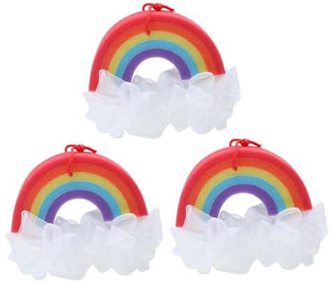 SOIMISS 3stücke Regenbogen Ball Schäumende Badekugeln Hautpeeling-werkzeuge Reichhaltig Schäumend Für Badezimmer Und Hotels