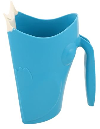 minkissy Shampoo Rinse Cup For With Curved Design To Protect Eyes Soft Comfortable Material Easy One-handed Grip Bath Water Pourer Washing Rinsing Tool