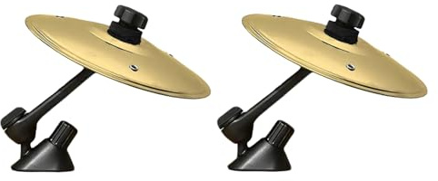 2 pezzi Car Crash Bacino Mini Tamburo Crash Clip Crash Bacino batteria Drum Cymbals per auto, tamburo di ventilazione, strumenti a percussione, decorazione per tutti i tipi di veicoli