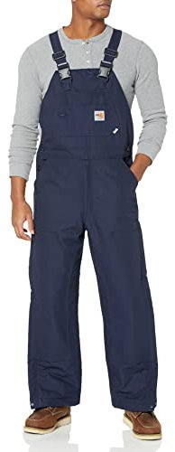 Carhartt Herren-Overall mit Lätzchen, schwer entflammbar, gefüttert, Dunkles Marineblau, 42W / 32L
