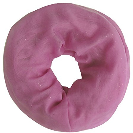 Lina & Lily Damen Loop Schal Rundschal Schlauchschal Glitzer