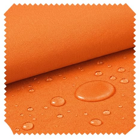 novely® OXFORD SUNSET 420D - UV-Beständiger Polsterstoff - Wasserdichter Outdoor-Stoff - Polyester Möbelstoff - Pflegeleichte Meterware 1lfm | Farbe: 18 Orange