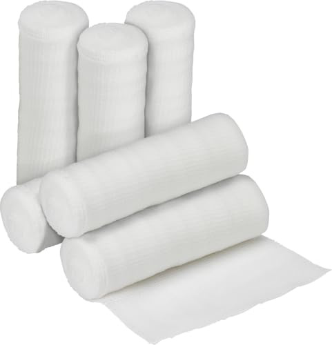 Safety First Aid Group Group HypaBand Stützbandagen, 10 cm x 4 m, 6 Stück