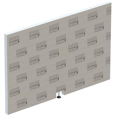 LUX ELEMENTS Badewannenverkleidung Kopfseite Fertig zum Verfliesen 90 x 60cm I Hartschaumplatte 3cm Verkleidungselement für die Badewanne mit höhenverstellbarem Fuß