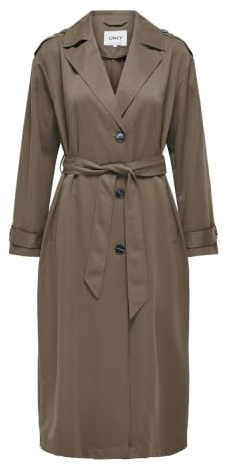 ONLY Kvinnlig trenchcoat ONLLINE trenchcoat, Valnöt, M