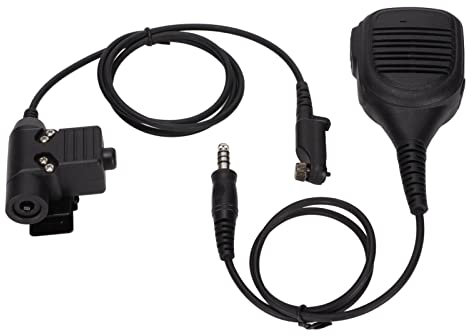 Zwei-Wege-Funklautsprecher, 7,1 Mm Lautsprecher Schultermikrofon Walkie-Talkies-Lautsprecher-Mikrofon mit U94 PTT für Hytera PD600 PD602 PD605 PD662 PD665 PD680 X1p X1e