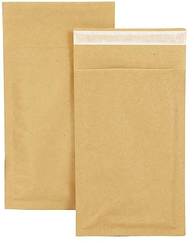smiley pack 3200 Luftpolstertaschen Luftpolsterumschläge Gr. B/2 Braun (140x225 mm) DIN A6+ C6 gepolsterte Briefumschläge Polsterversandtaschen Versandtaschen Luftpolsterversandtaschen gepolstert