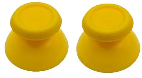2x JOYSTICK PARA SONY PS5 PLAYSTATION 5 ANALOGICO MANDO THUMB DUALSENSE AMARILLO