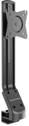 Rockstable Monitorarm für 13-32 Zoll Flat oder Curved Bildschirme, Monitorhalterung max. 8kg pro Monitor, VESA 75x75/100x100, Tisch- und Wandmontage, Schwarz