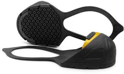Oshatoes Low Profile Slip-On Steel Toe Safety Overshoes with Natural Rubber Backstrap, Color Coded Sizing for Men & Women, Portable Impact Protection, Medium, Men's Size 8-10, Women's Size 10-12