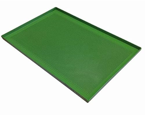 SENO & SENO Pizzablech | Backen von Pizza und Bäckereien | rostet nicht im Gefrierschrank oder in der Kühlschrankzelle, hohe Wärmeleitfähigkeit (Pizza, antihaftbeschichtetes Aluminium, 60 x 40 x 2 cm)