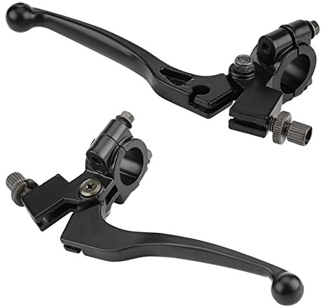 Ejoyous Levier d'embrayage Moto, 22 Mm 7/8in Guidon Levier D'embrayage Pliant Levier de Frein avec Perchoir Poignée de Frein pour 50CC 125CC Dirt Pit Bike pour un Contrôle Suprême