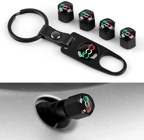 4PCS Auto Leder Reifenventil Ventilkappen Kompatibel mit Styling Zubehör (L)