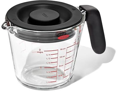 OXO Good Grips 500mL Glass Measuring Cup with Lid